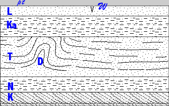 schematic geologic section