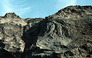 Fold in Tuapaktuasak at skull cliff