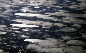 Oriented lakes on wet tundra